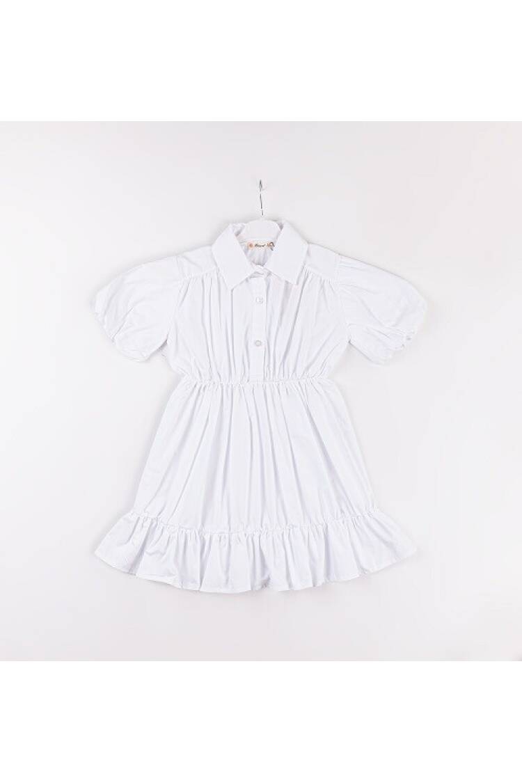 Wholesale Girls Balloon Sleeve Dress 7-10Y - Brand: Büşra Bebe - Kids & Baby Clothes Wholesale - Globality Store