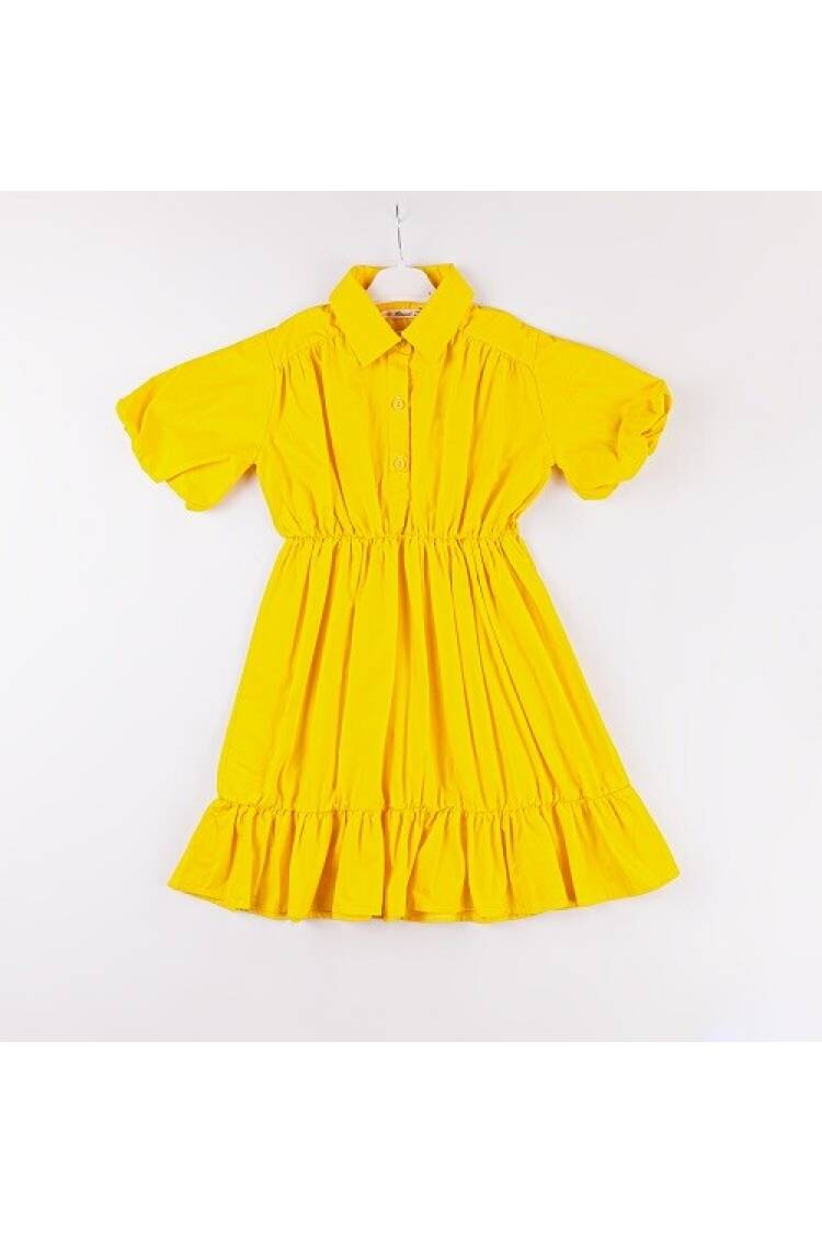 Wholesale Girls Balloon Sleeve Dress 7-10Y - Brand: Büşra Bebe - Kids & Baby Clothes Wholesale - Globality Store