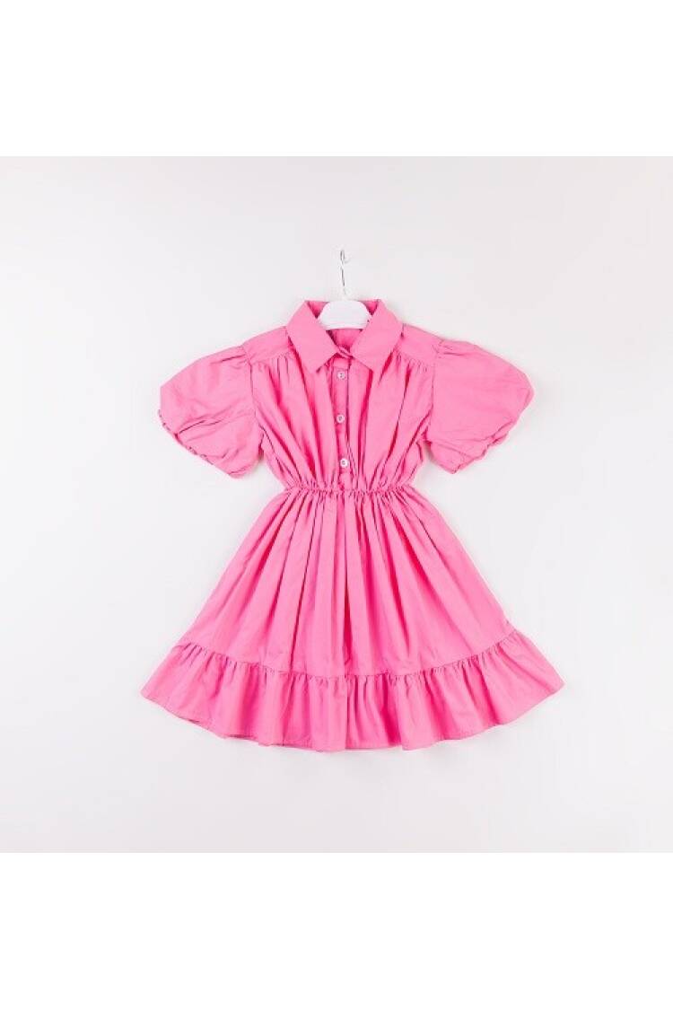 Wholesale Girls Balloon Sleeve Dress 7-10Y - Brand: Büşra Bebe - Kids & Baby Clothes Wholesale - Globality Store