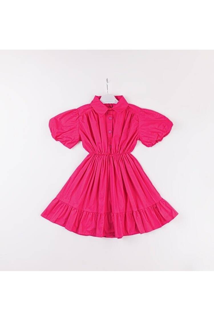 Wholesale Girls Balloon Sleeve Dress 7-10Y - Brand: Büşra Bebe - Kids & Baby Clothes Wholesale - Globality Store
