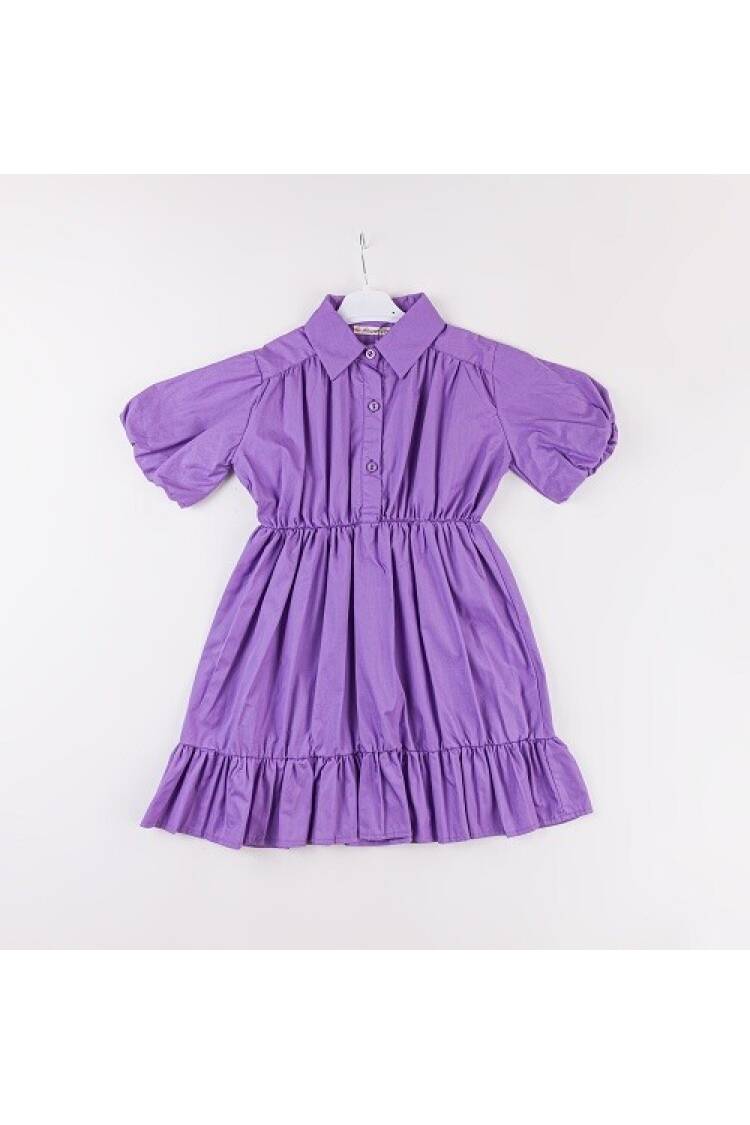 Wholesale Girls Balloon Sleeve Dress 7-10Y - Brand: Büşra Bebe - Kids & Baby Clothes Wholesale - Globality Store