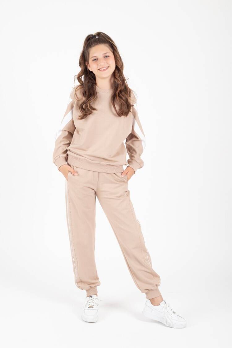 Wholesale Girl's Bat Sleeve Tracksuit Suit 4-8Y - Brand: Pafim - Kids & Baby Clothes Wholesale - Globality Store