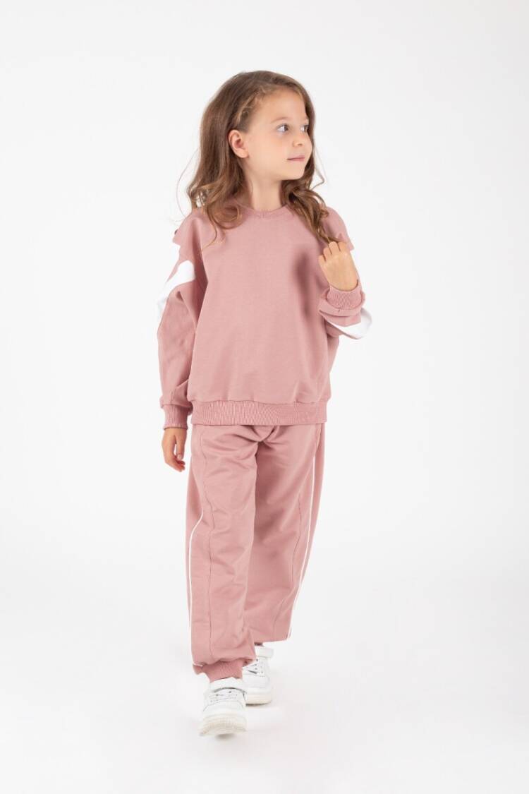 Wholesale Girl's Bat Sleeve Tracksuit Suit 4-8Y - Brand: Pafim - Kids & Baby Clothes Wholesale - Globality Store