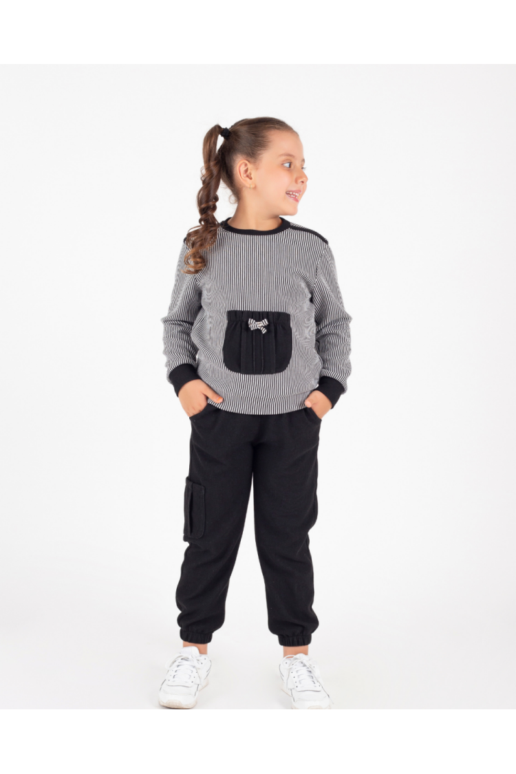 Wholesale Girls' Bike Neck Tracksuit Set 4-8Y - Brand: Pafim - Kids & Baby Clothes Wholesale - Globality Store