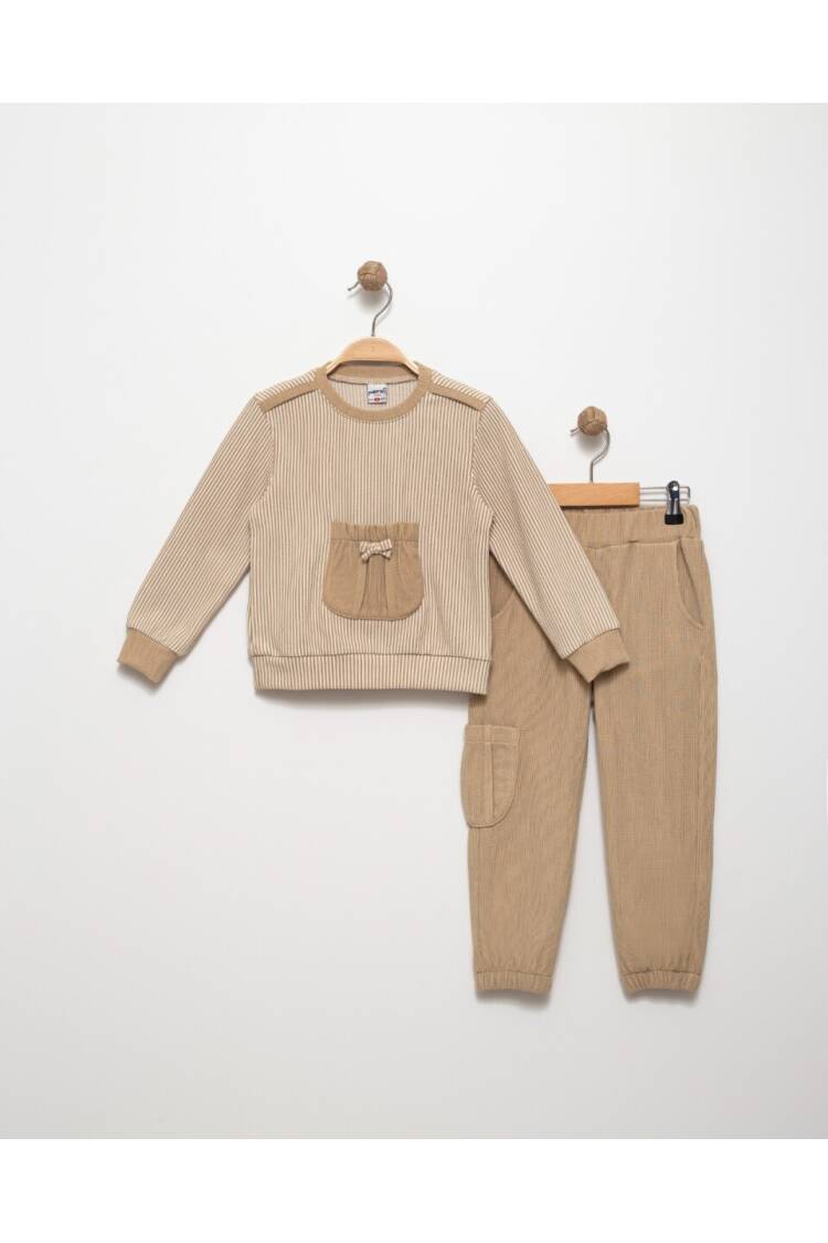 Wholesale Girls' Bike Neck Tracksuit Set 4-8Y - Brand: Pafim - Kids & Baby Clothes Wholesale - Globality Store