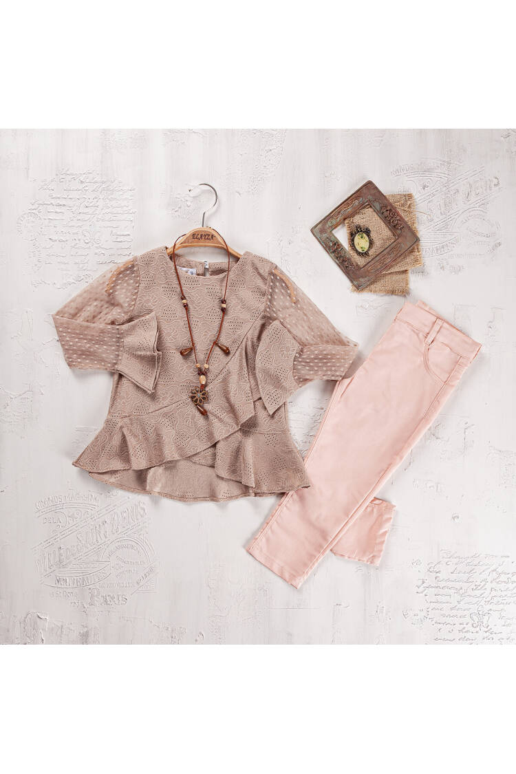 Wholesale Girls Blouse and Trouser Set 9-1Y - Brand: Elayza - Kids & Baby Clothes Wholesale - Globality Store