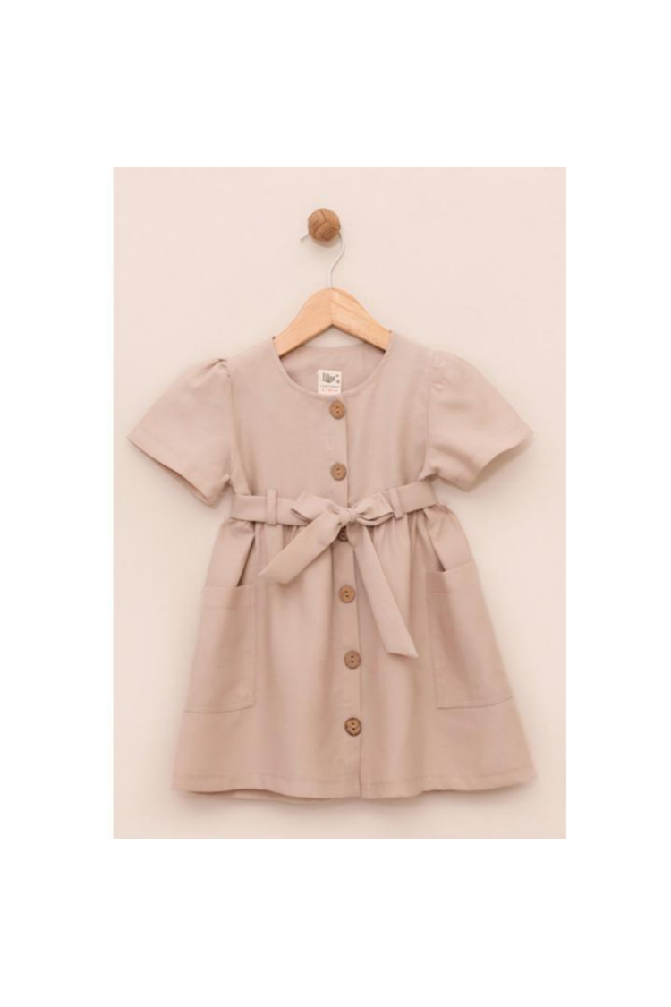 Wholesale Girl's Button Dress 2-5Y - Brand: Lilax - Kids & Baby Clothes Wholesale - Globality Store