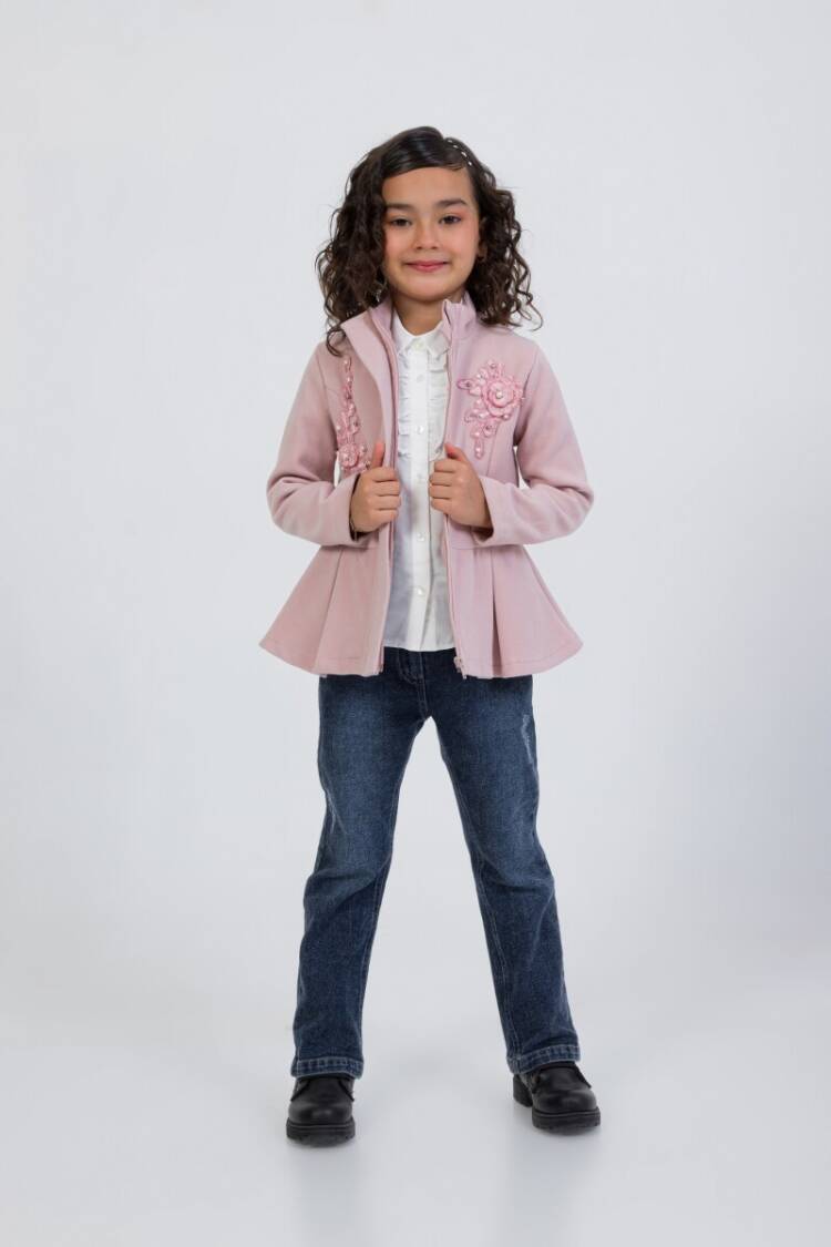 Wholesale Girl's Cashmere Jacket Jeans Pants and Shirt Set 2-6Y - Brand: Miss Lore - Kids & Baby Clothes Wholesale - Globality Store