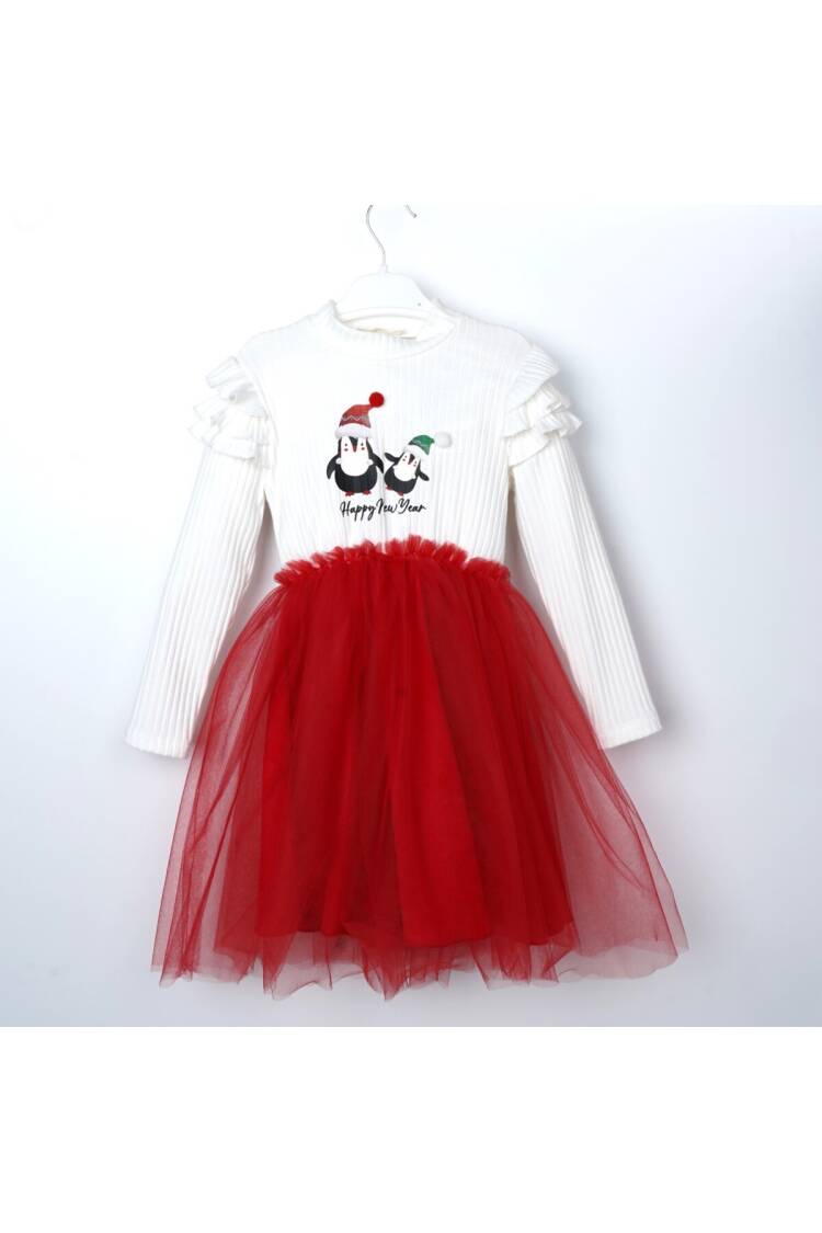 Wholesale Girls Christmas Tulle Dress 3-6Y - Brand: Büşra Bebe - Kids & Baby Clothes Wholesale - Globality Store