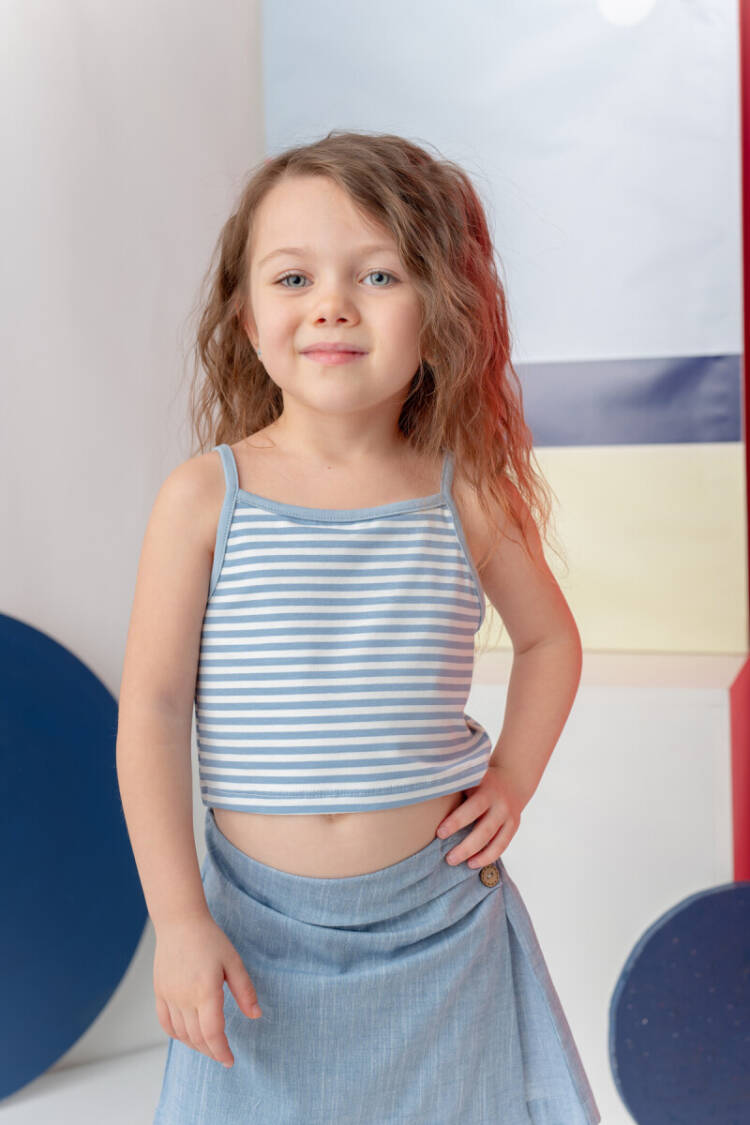 Wholesale Girls Crop T-shirt 3-12Y - Brand: Zeyland - Kids & Baby Clothes Wholesale - Globality Store