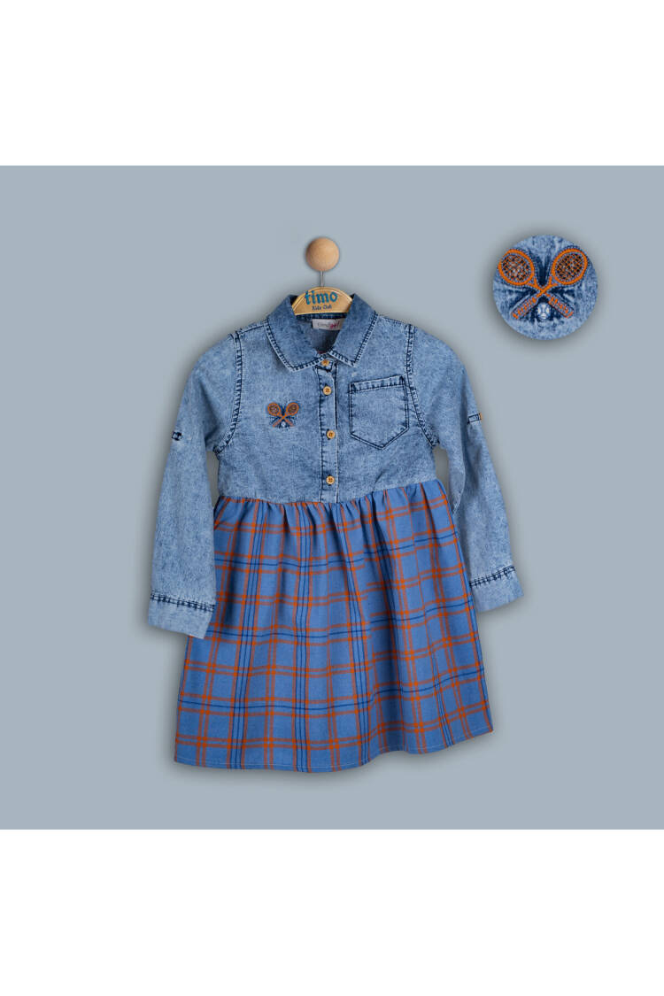 Wholesale Girls Denim Dress 6-9Y - Brand: Timo - Kids & Baby Clothes Wholesale - Globality Store