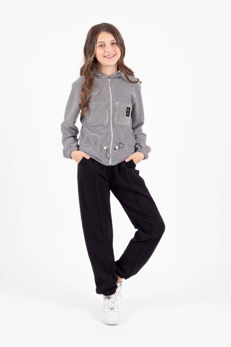 Wholesale Girl's Double Pocket Tracksuit Set 9-13Y - Brand: Pafim - Kids & Baby Clothes Wholesale - Globality Store