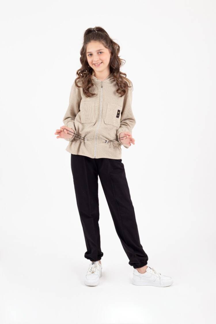 Wholesale Girl's Double Pocket Tracksuit Set 9-13Y - Brand: Pafim - Kids & Baby Clothes Wholesale - Globality Store