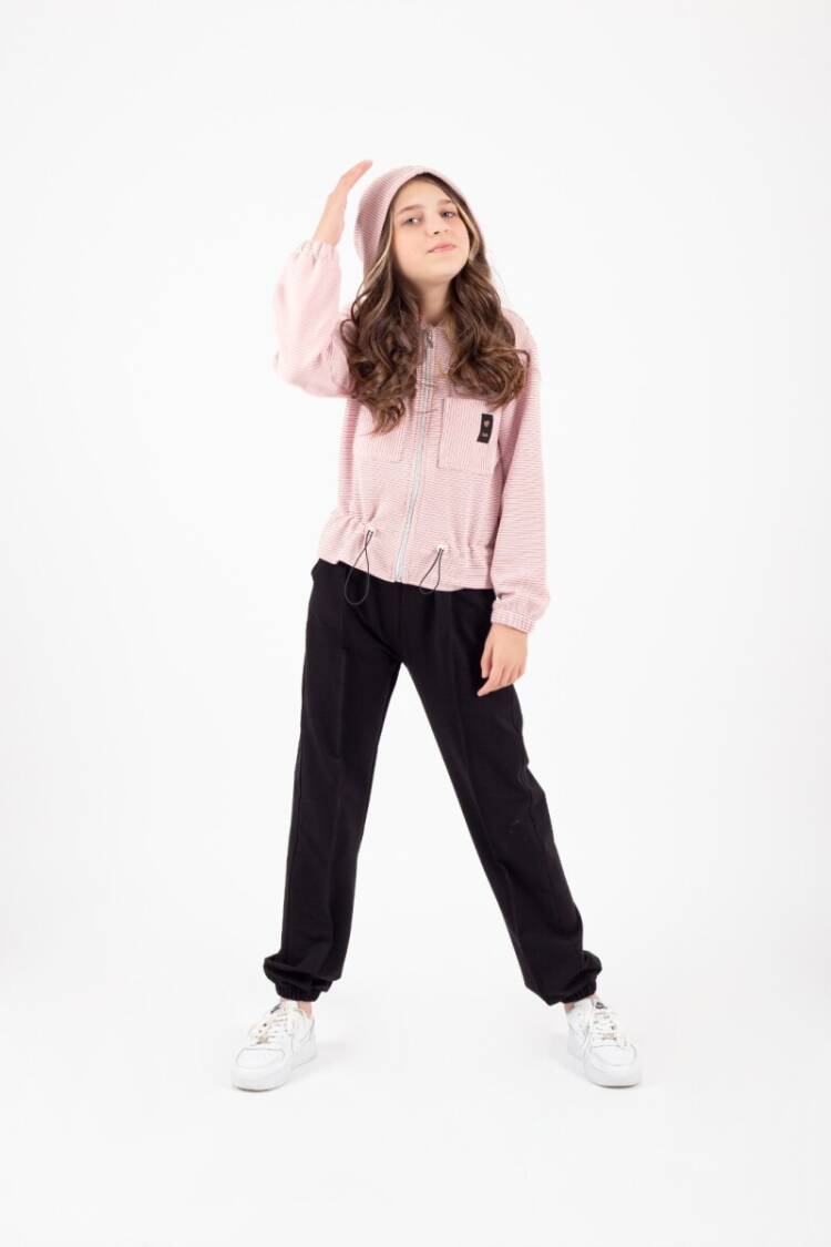 Wholesale Girl's Double Pocket Tracksuit Set 9-13Y - Brand: Pafim - Kids & Baby Clothes Wholesale - Globality Store