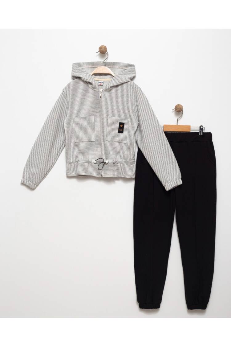Wholesale Girl's Double Pocket Tracksuit Set 9-13Y - Brand: Pafim - Kids & Baby Clothes Wholesale - Globality Store