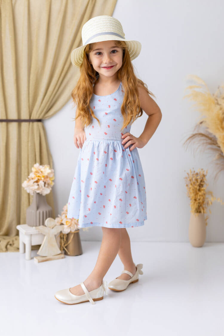 Wholesale Girl's Dress 2-8Y - Brand: Mininio - Kids & Baby Clothes Wholesale - Globality Store