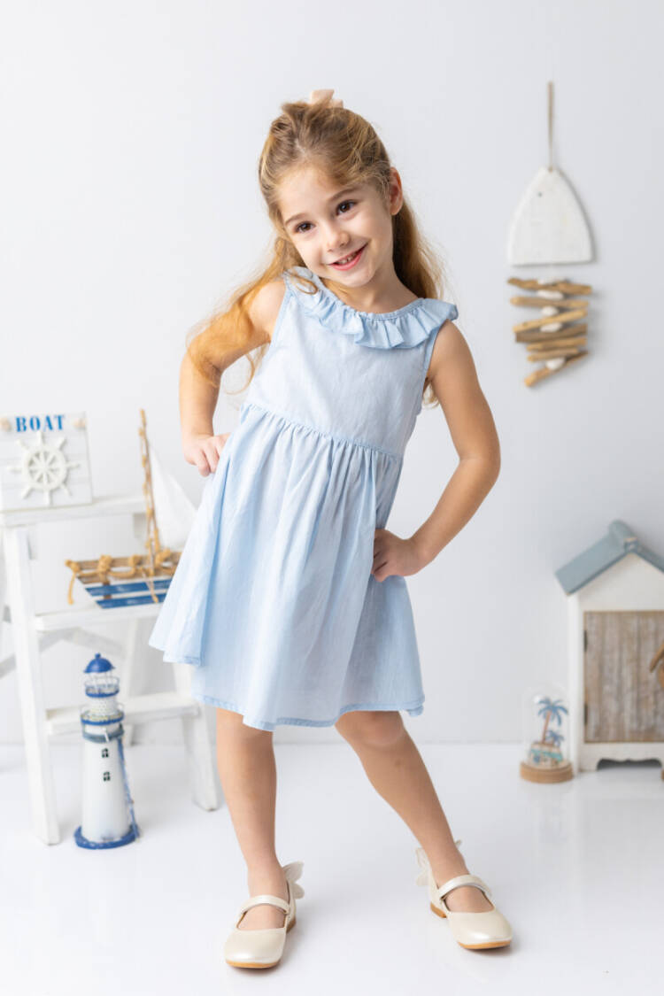 Wholesale Girl's Dress 2-8Y - Brand: Mininio - Kids & Baby Clothes Wholesale - Globality Store