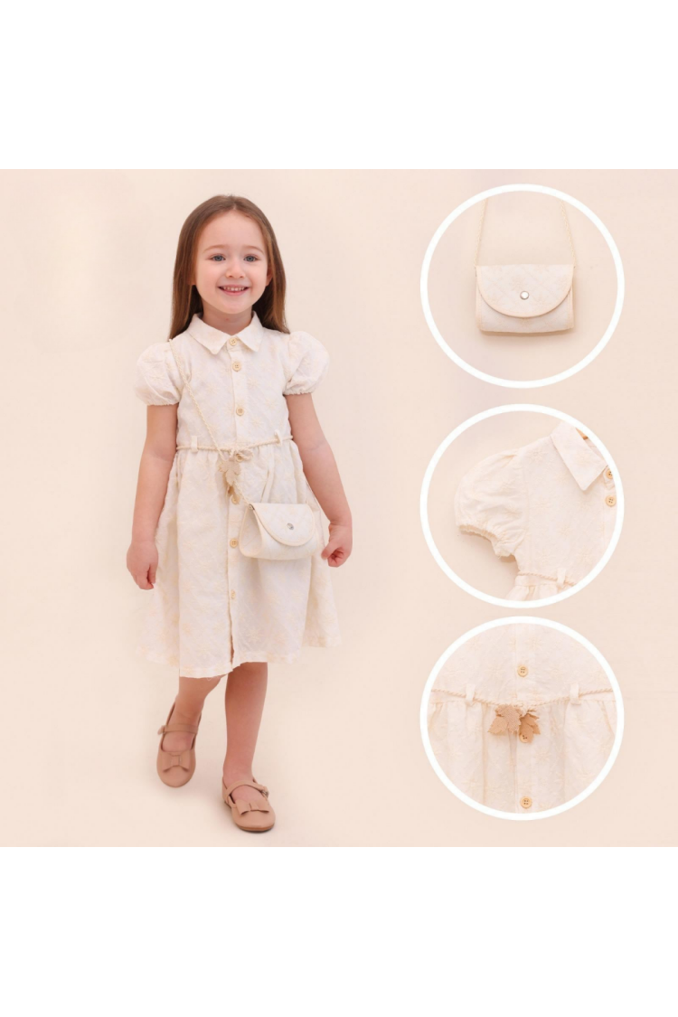 Wholesale Girl's Dress with Bag 2-5Y - Brand: Lilax - Kids & Baby Clothes Wholesale - Globality Store