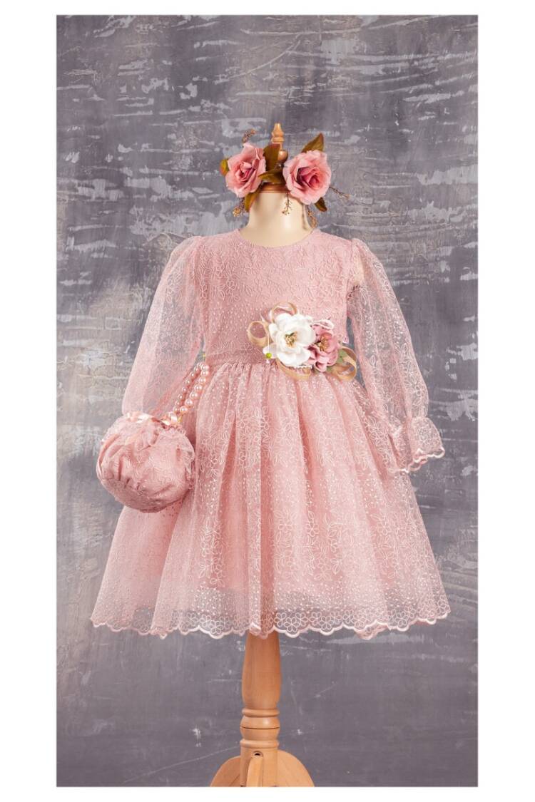 Wholesale Girls Dress with Bag 6-12Y - Brand: Tivido - Kids & Baby Clothes Wholesale - Globality Store