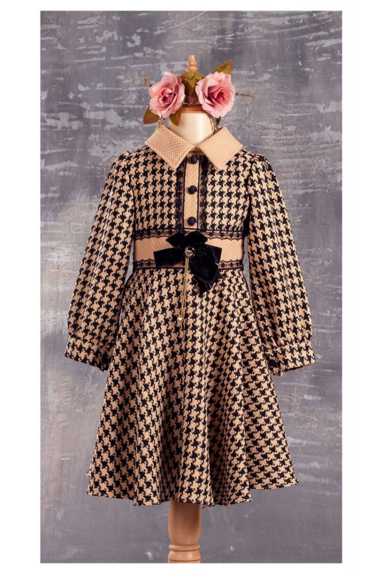 Wholesale Girls Dress with Button 6-12Y - Brand: Tivido - Kids & Baby Clothes Wholesale - Globality Store