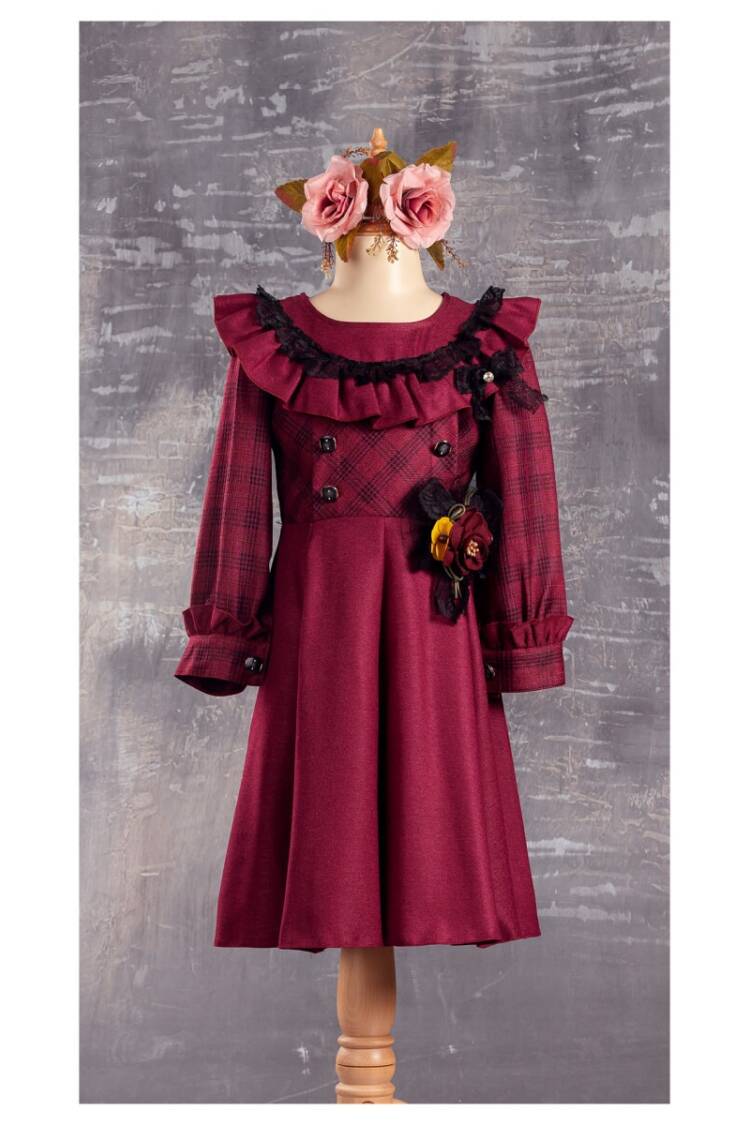 Wholesale Girls Dress with Flower 6-12Y - Brand: Tivido - Kids & Baby Clothes Wholesale - Globality Store