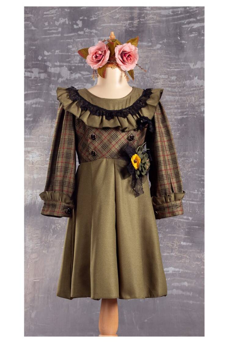 Wholesale Girls Dress with Flower 6-12Y - Brand: Tivido - Kids & Baby Clothes Wholesale - Globality Store