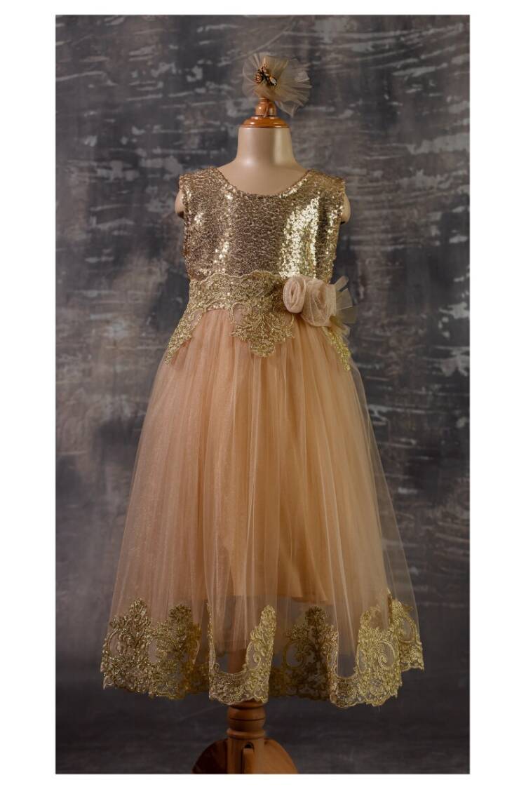 Wholesale Girls Dress with Flower 6-12Y - Brand: Tivido - Kids & Baby Clothes Wholesale - Globality Store