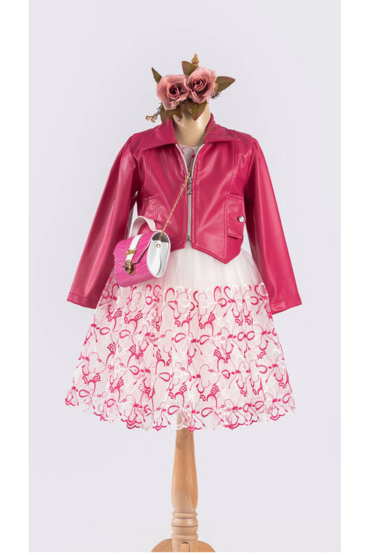 Wholesale Girls Dress with Jacket and Bag 6-12Y - Brand: Tivido - Kids & Baby Clothes Wholesale - Globality Store