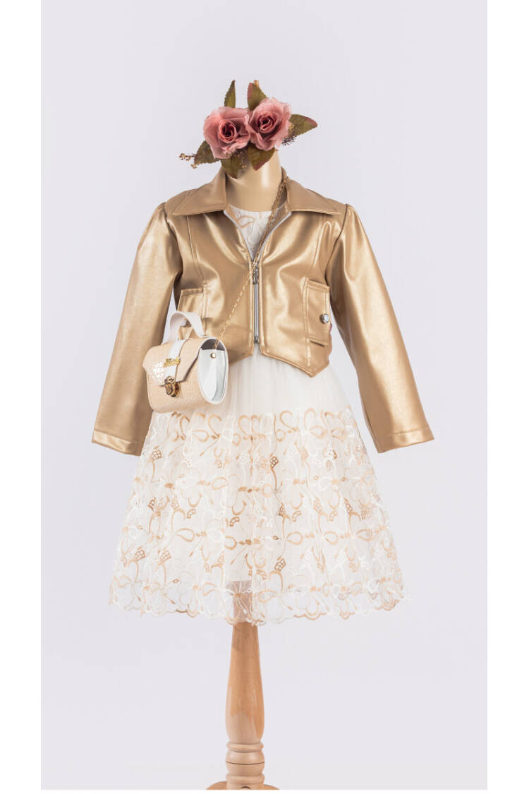Wholesale Girls Dress with Jacket and Bag 6-12Y - Brand: Tivido - Kids & Baby Clothes Wholesale - Globality Store