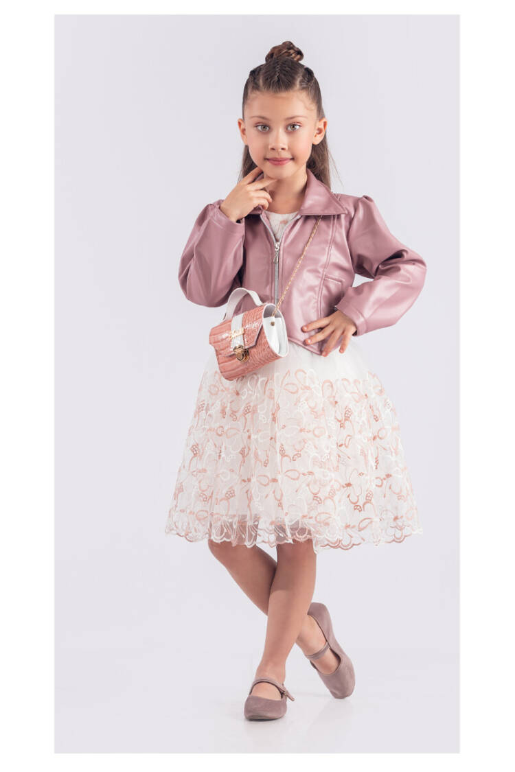 Wholesale Girls Dress with Jacket and Bag 6-12Y - Brand: Tivido - Kids & Baby Clothes Wholesale - Globality Store