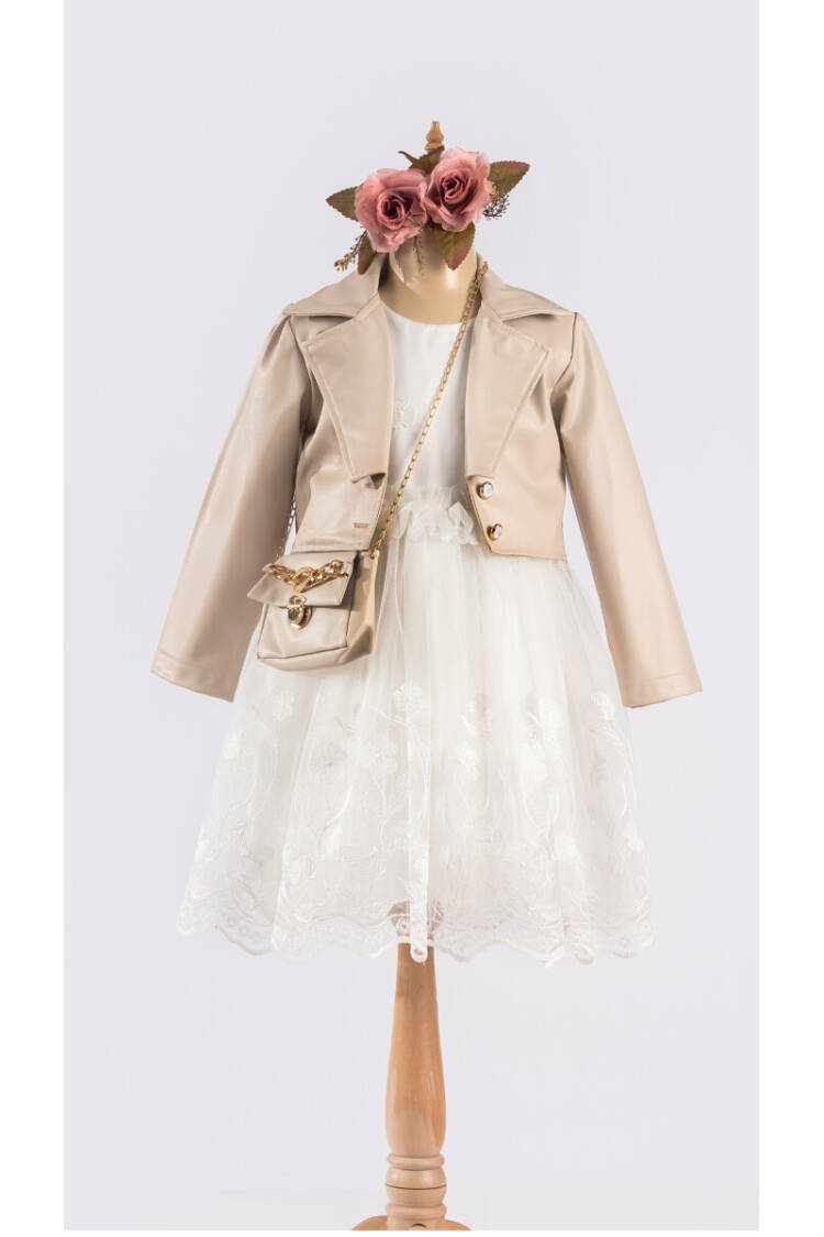 Wholesale Girls Dress with Jacket and Bag 6-12Y - Brand: Tivido - Kids & Baby Clothes Wholesale - Globality Store