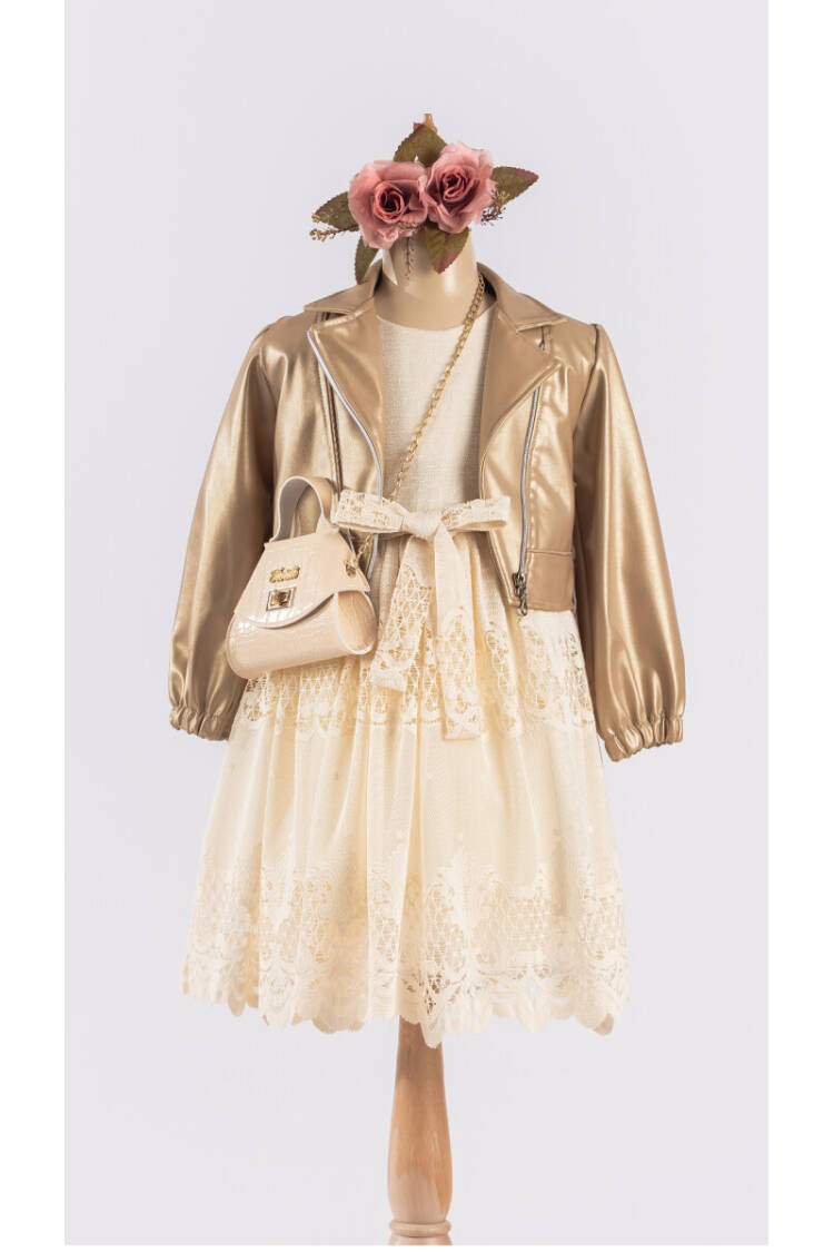 Wholesale Girls Dress with Jacket and Bag 6-12Y - Brand: Tivido - Kids & Baby Clothes Wholesale - Globality Store