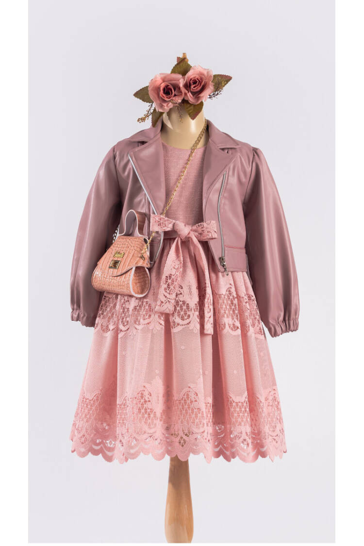 Wholesale Girls Dress with Jacket and Bag 6-12Y - Brand: Tivido - Kids & Baby Clothes Wholesale - Globality Store