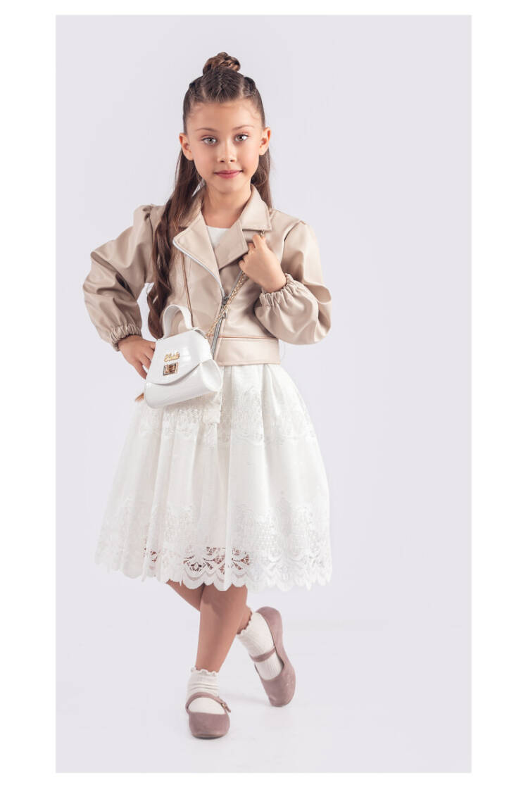 Wholesale Girls Dress with Jacket and Bag 6-12Y - Brand: Tivido - Kids & Baby Clothes Wholesale - Globality Store