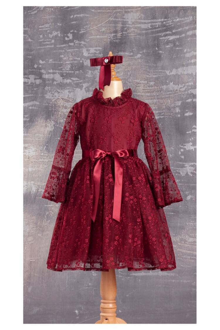 Wholesale Girls Dress with Lacy 6-12Y - Brand: Tivido - Kids & Baby Clothes Wholesale - Globality Store