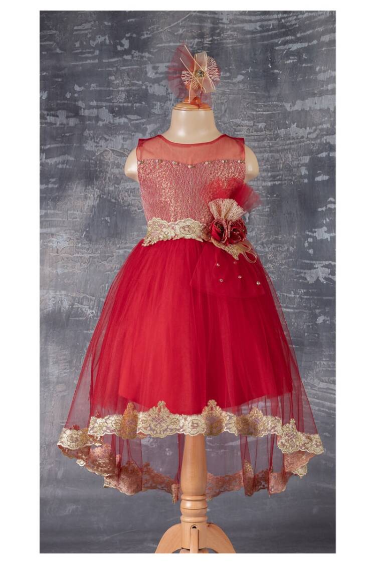 Wholesale Girls Dress with Lacy 6-12Y - Brand: Tivido - Kids & Baby Clothes Wholesale - Globality Store