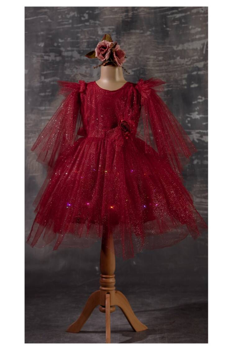 Wholesale Girls Dress with Light 5-8Y - Brand: Tivido - Kids & Baby Clothes Wholesale - Globality Store