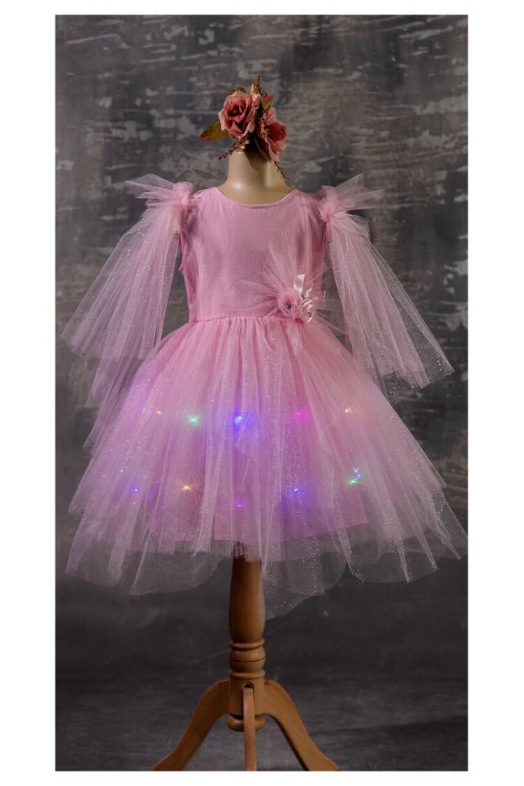 Wholesale Girls Dress with Light 5-8Y - Brand: Tivido - Kids & Baby Clothes Wholesale - Globality Store