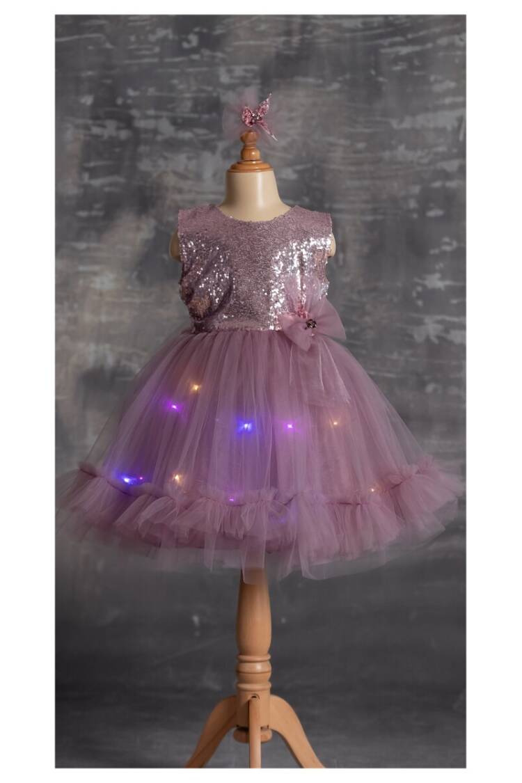 Wholesale Girls Dress with Light 5-8Y - Brand: Tivido - Kids & Baby Clothes Wholesale - Globality Store