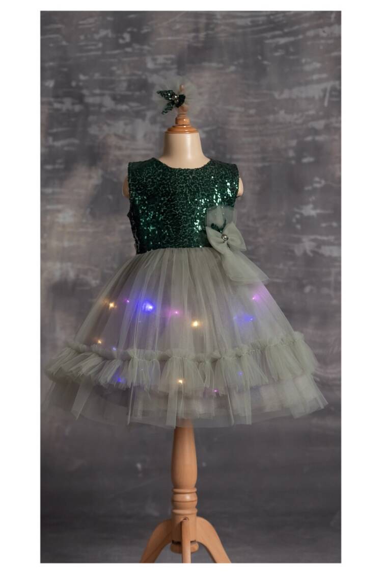 Wholesale Girls Dress with Light 5-8Y - Brand: Tivido - Kids & Baby Clothes Wholesale - Globality Store