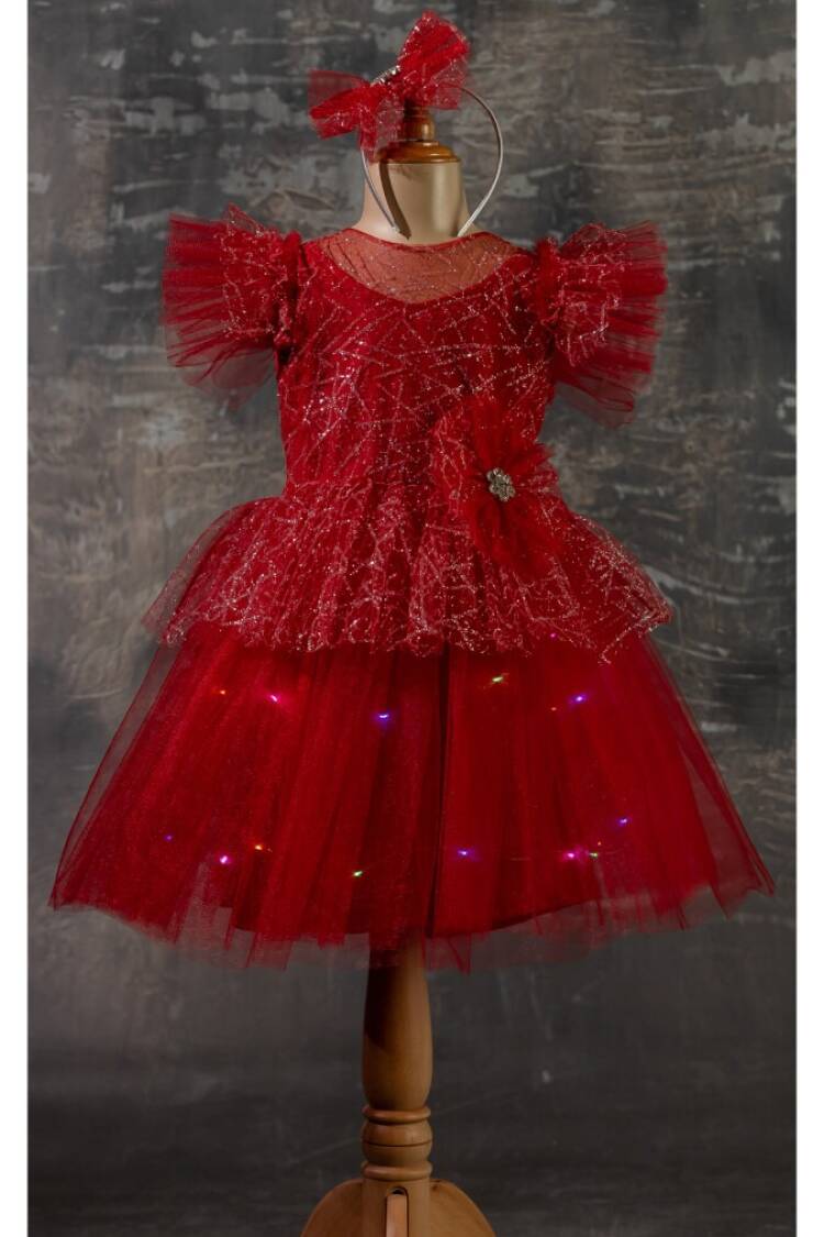 Wholesale Girls Dress with Lights 5-8Y - Brand: Tivido - Kids & Baby Clothes Wholesale - Globality Store