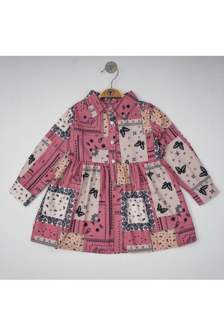 Wholesale Girls Dress with Patterned 2-5Y - Brand: Timo - Kids & Baby Clothes Wholesale - Globality Store
