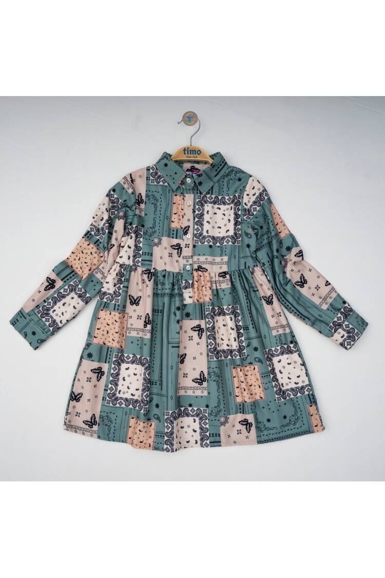 Wholesale Girls Dress with Patterned 2-5Y - Brand: Timo - Kids & Baby Clothes Wholesale - Globality Store