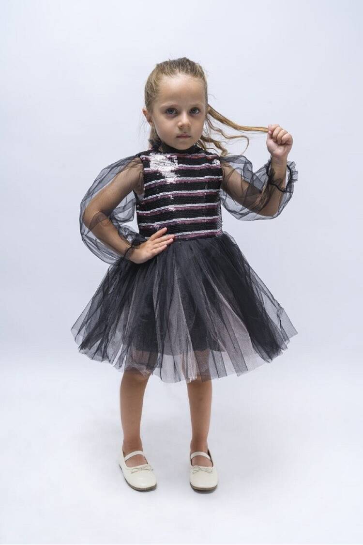 Wholesale Girls Dress with Striped 6-9Y - Brand: Wecan - Kids & Baby Clothes Wholesale - Globality Store