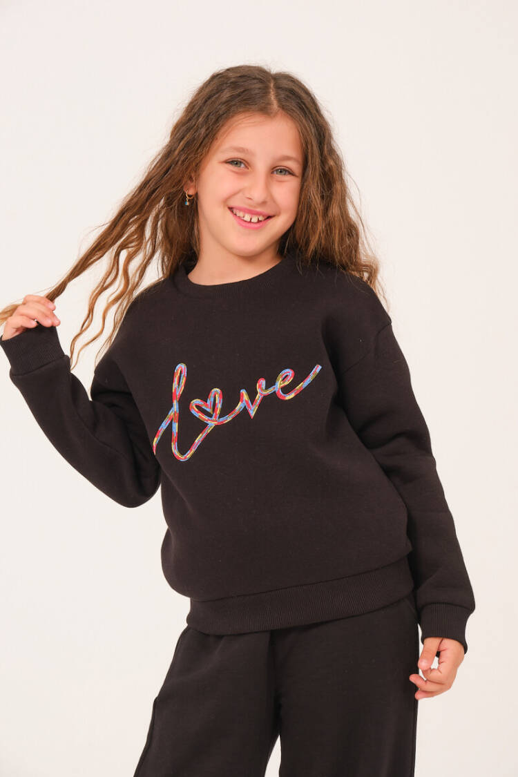 Wholesale Girls Embroidered Sweatshirt 8-15Y - Brand: Jazziee - Kids & Baby Clothes Wholesale - Globality Store
