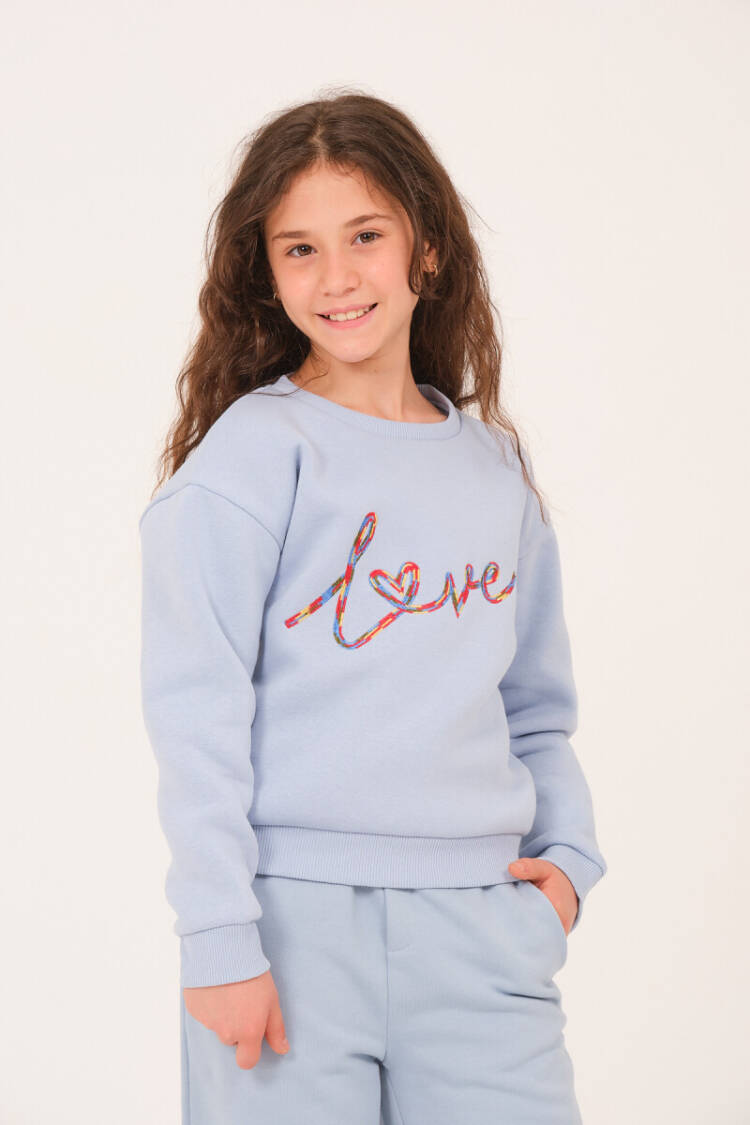 Wholesale Girls Embroidered Sweatshirt 8-15Y - Brand: Jazziee - Kids & Baby Clothes Wholesale - Globality Store