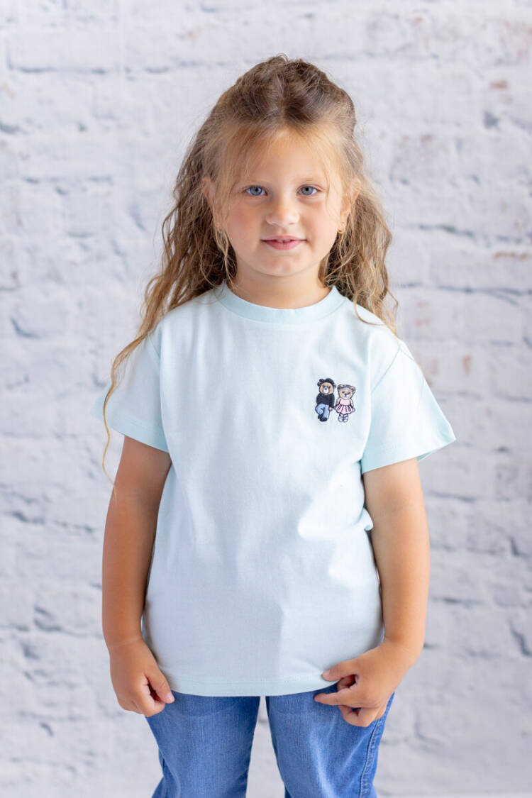 Wholesale Girl's Embroidery Detailed Short Sleeve T-Shirt 1-12Y - Brand: Zeyland - Kids & Baby Clothes Wholesale - Globality Store