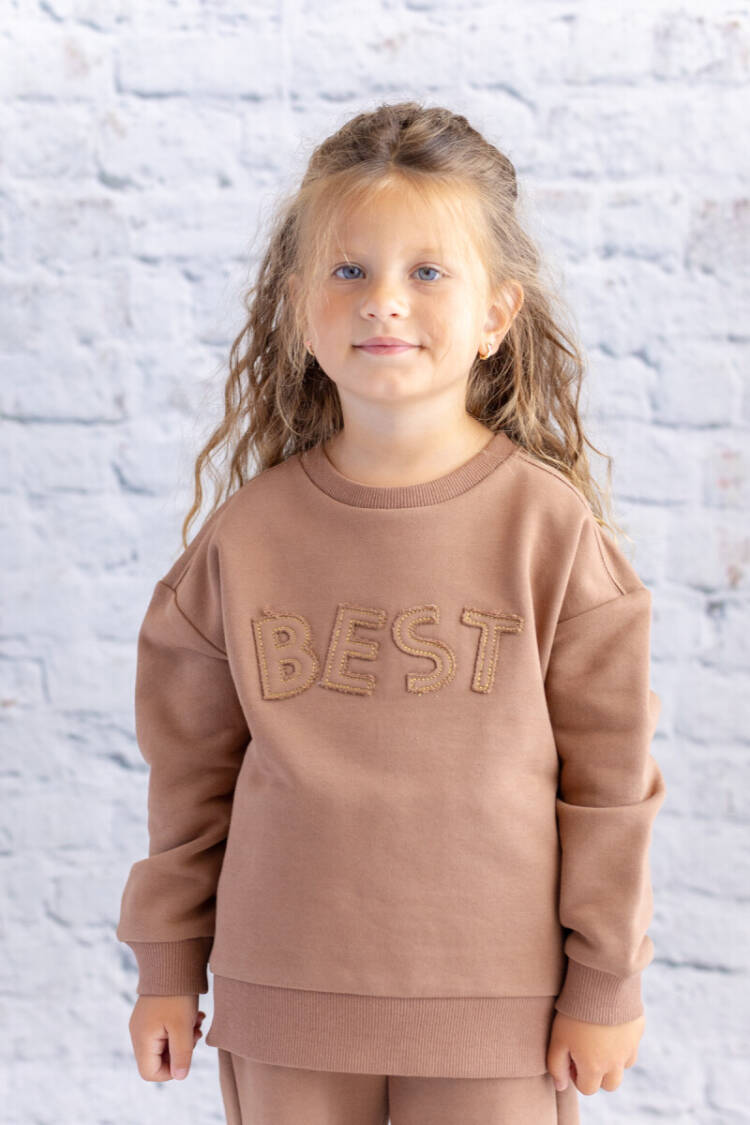 Wholesale Girl's Embroidery Detailed Sweatshirt 1-12Y - Brand: Zeyland - Kids & Baby Clothes Wholesale - Globality Store