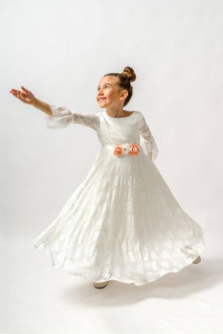 Wholesale Girls Fancy Dress with Clover Lace 6-9Y - Brand: Wecan - Kids & Baby Clothes Wholesale - Globality Store