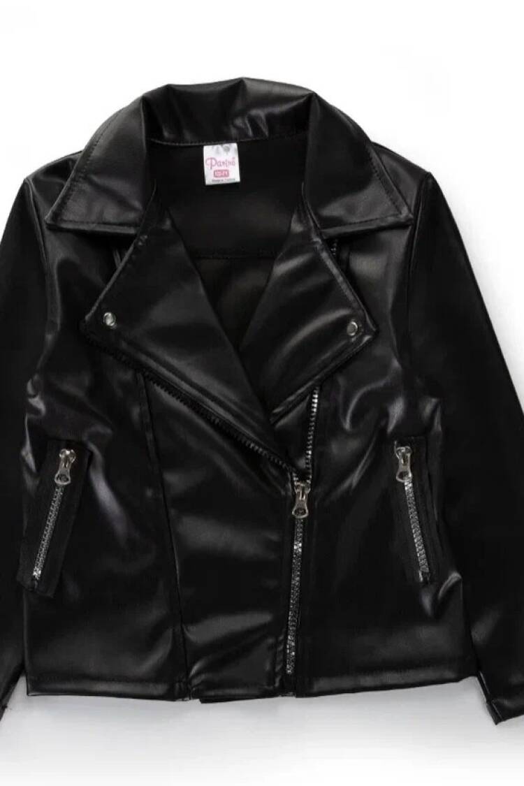 Wholesale Girls Faux Leather Jacket 4-8Y - Brand: Panino - Kids & Baby Clothes Wholesale - Globality Store